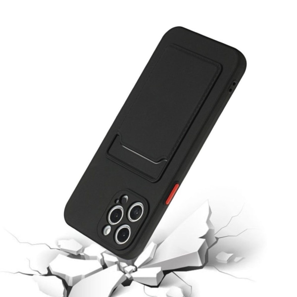 Musta korttikotelo kuori Iphone 15 Pro/ProMax/Plus - Black IPHONE 15 PRO MAX