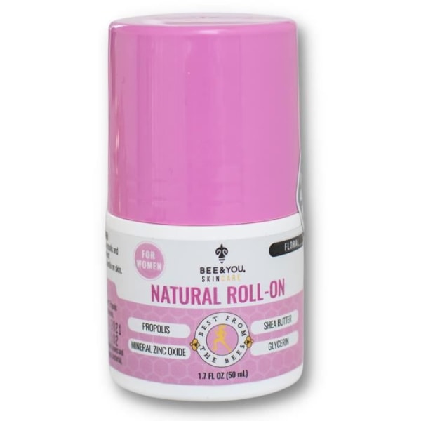 BEE and YOU Antioxidant Natural Deodorant - för kvinnor - 0% alkohol - Naturligt skydd och vård - 50 ml
