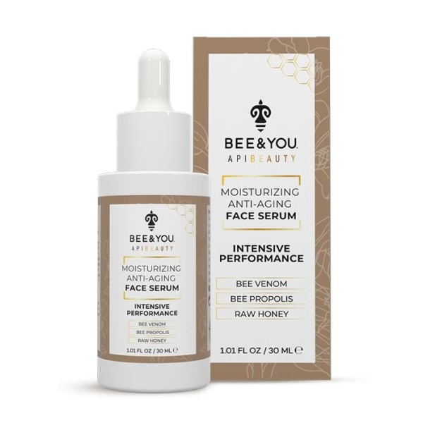 BEE and YOU Naturligt anti-aging ögonkonturserum med kraftfulla antioxidanter - Bee Venom + Propolis + Råhonung - 15 ml