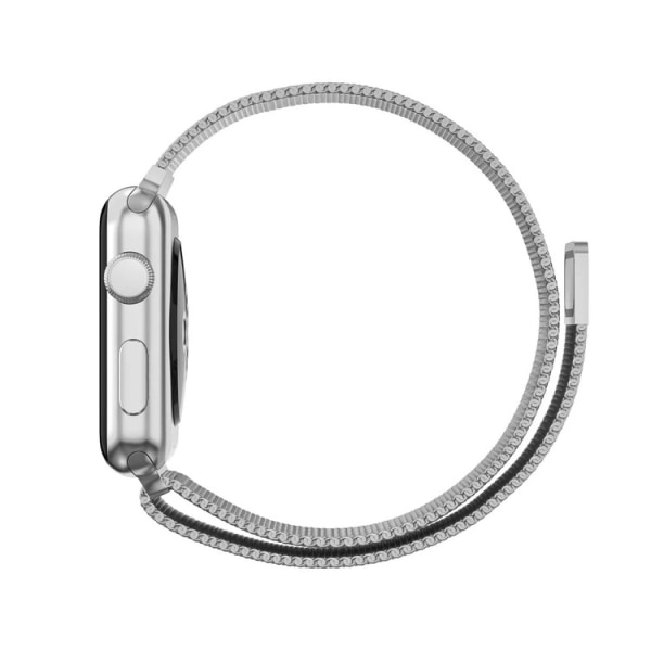 Armband Milanese Loop Kompatibelt Apple Watch 42/44/45 mm Silver Silver