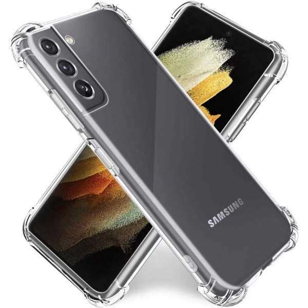 Samsung S21 -Silikonskal Shockproof Transparent