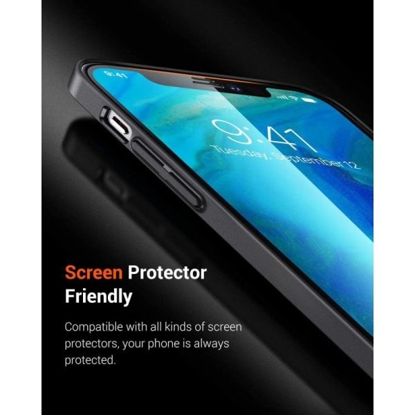 iPhone 14 Pro - Ultratunt Stöttåligt Skal Gummibelagt Nordic® Ma