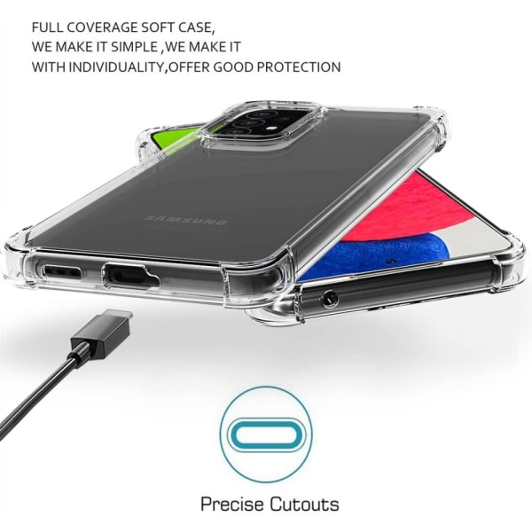 Samsung A52/A52s - Transparent Shockproof Silikon Skal