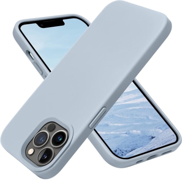 iPhone 14 Pro - Gummibelagt Silikon Skal Skin Pro® Ljus Blå Blue