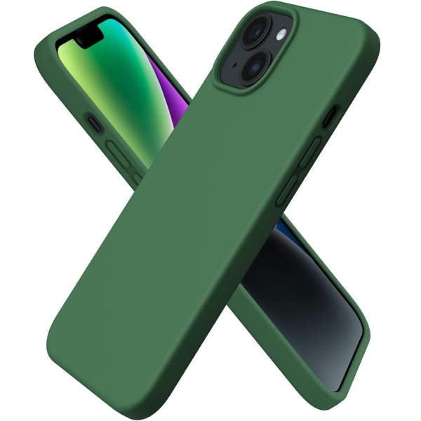 Phone 11 - Gummibelagt Stöttåligt Silikon Skal Grön Green