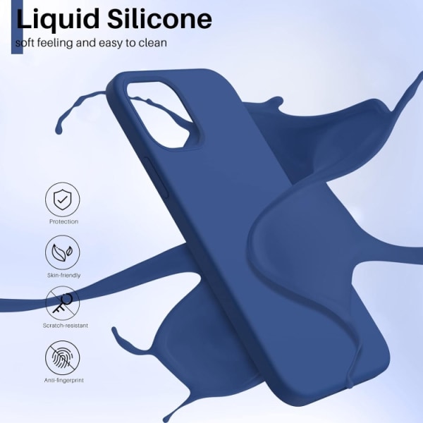 iPhone 11 - Gummibelagt Stöttåligt Silikon Skal Navy Blå Blue