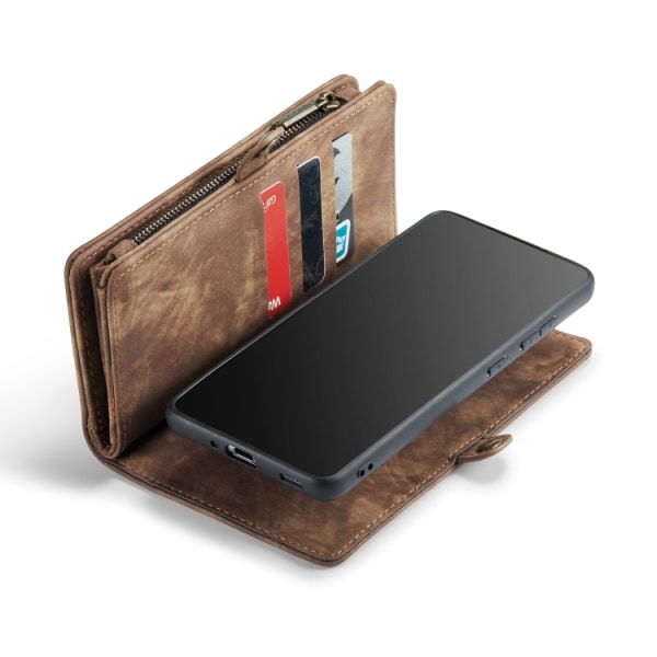 Samsung S20 FE - CaseMe® 2in1 Magnet Plånboksfodral Brun