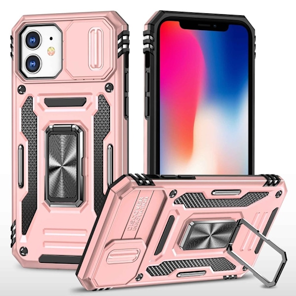 iPhone 11 - Skal CamShield / Kameraskydd Ringhållare Roséguld PinkGold