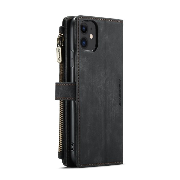 iPhone 11 - Fodral CaseMe® Multifunktionellt Läder Svart Black