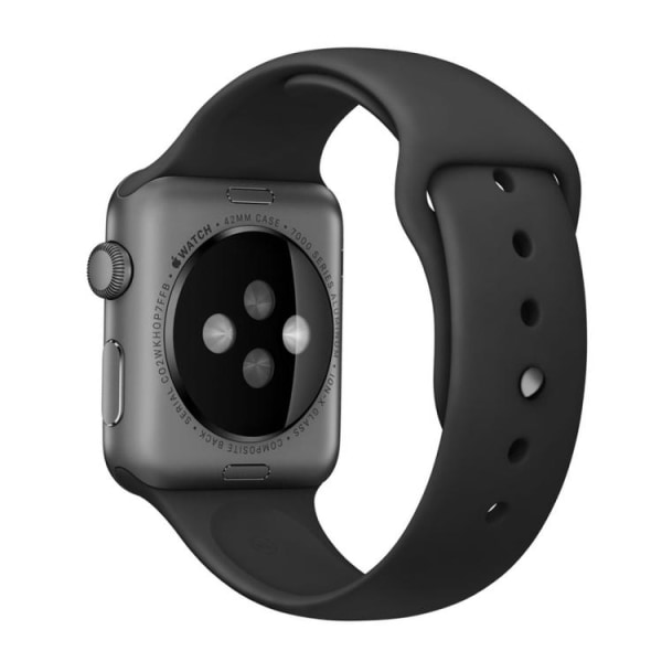 Silikon Armband Apple Watch 38/40/41 mm Silikonarmband Svart Black