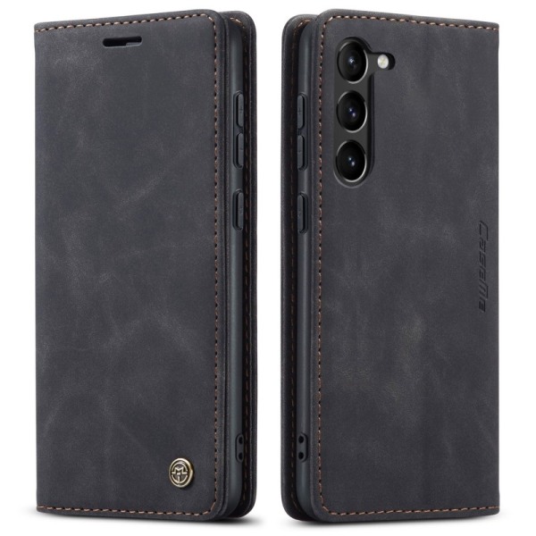 Samsung S23 - Elegant Flipfodral CaseMe® 3-FACK Svart Black