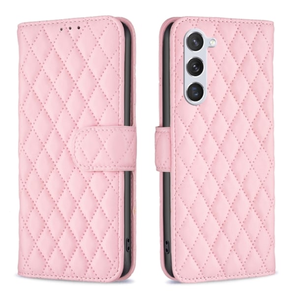 Samsung S24 - Praktiskt Fodral Motiv Diamond Roséguld Pink Samsung S24