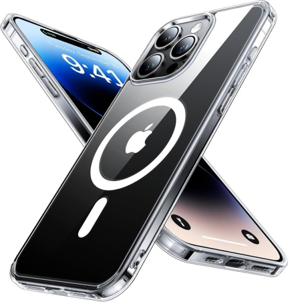 iPhone 13 - Magsafe Skal Solid® Stötdämpande Silikon Transparent Transparent