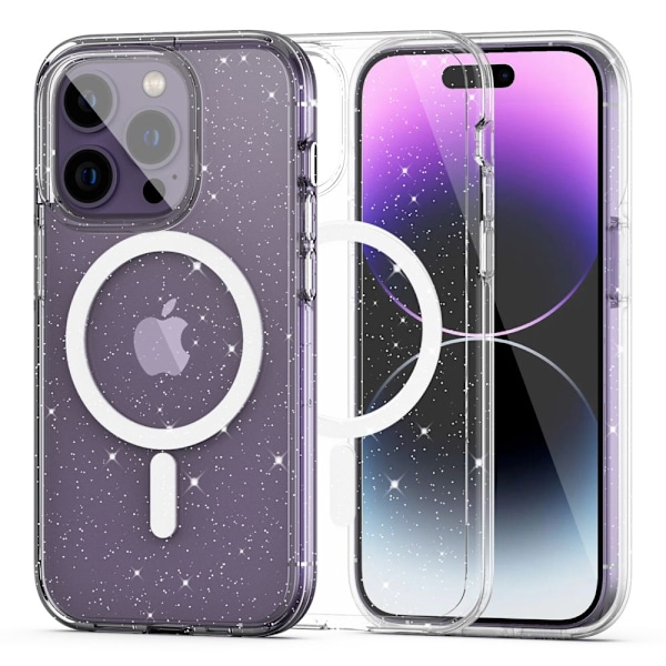 iPhone 14 Pro Max - Magsafe Skal Transparent Glitter