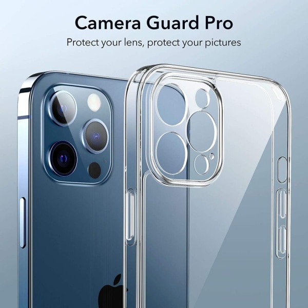 Stöttåligt Transparent Silikon Skal Solid® Kamera Skydd iPhone 1 iP 14 Pro