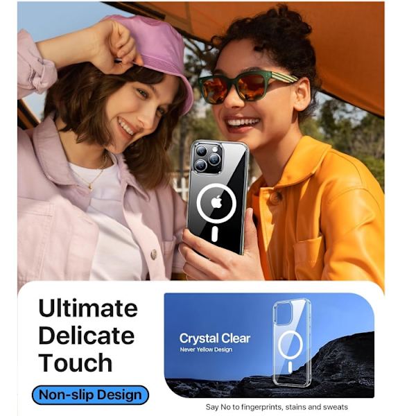 iPhone 16 Pro - Skal MagSafe Stötdämpande Transparent Transparent