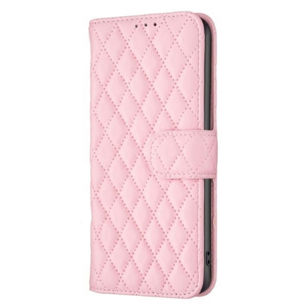 Samsung S22 - Fodral Quilted Läder Nordic® Rosa Pink