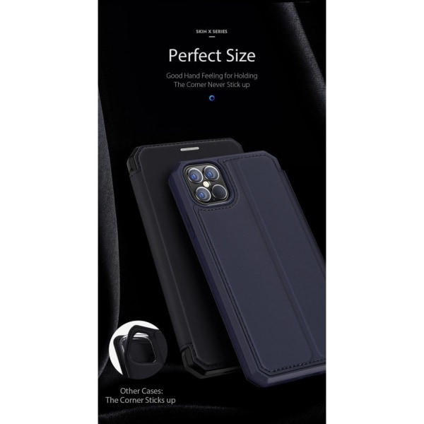iPhone 12/12 Pro - DUX DUCIS Skin X Premium skal - Blå Blue