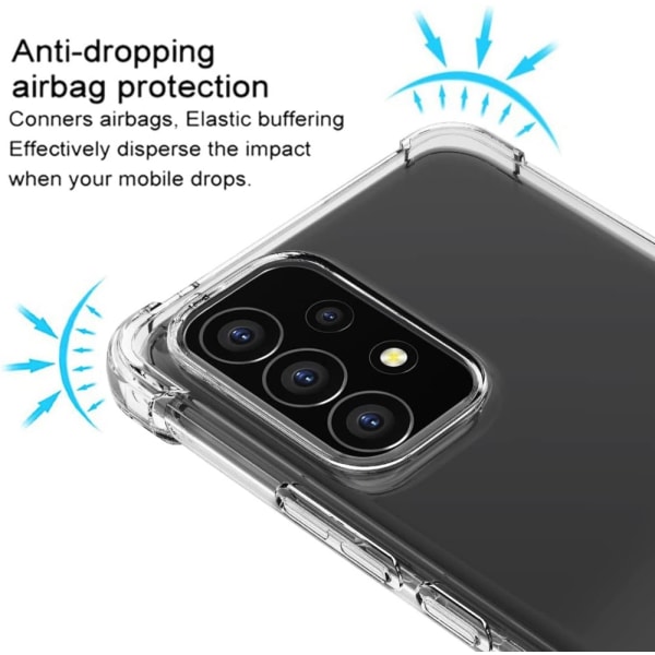 Samsung A52/A52s - Transparent Shockproof Silikon Skal