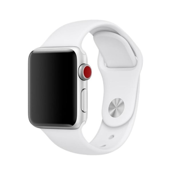 Silikon Armband Apple Watch 42/44/45 mm Silikonarmband Vit White Apple Watch 42/44/45 mm