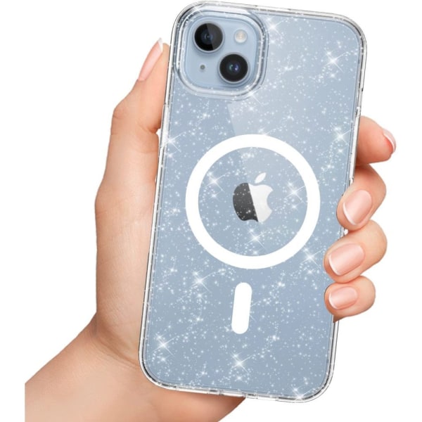 iPhone 13 - Magsafe Skal Transparent Glitter iPhone 13