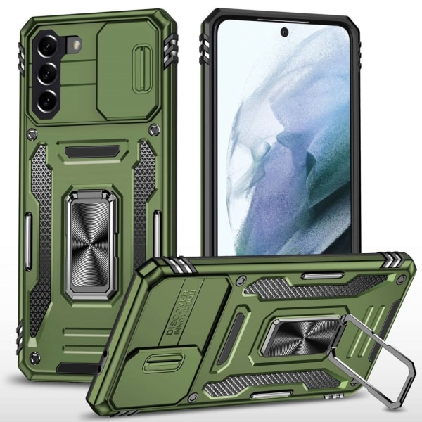 Samsung S21 - Skal CamShield / Kameraskydd Ringhållare Grön Green