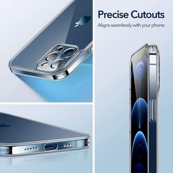Stöttåligt Transparent Silikon Skal Solid® Kamera Skydd iPhone 1 Transparent iP 13 Pro Max