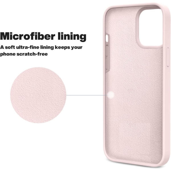iPhone 13 Pro - Gummibelagt Silikon Skal Skin Pro® Rosa Pink