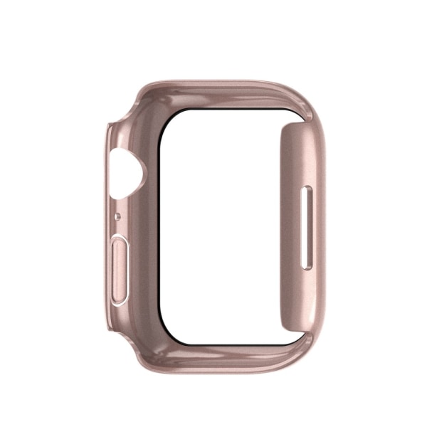 Heltäckande Skal Härdat Glas Apple Watch 38/40/42/44 mm Roséguld PinkGold 42mm