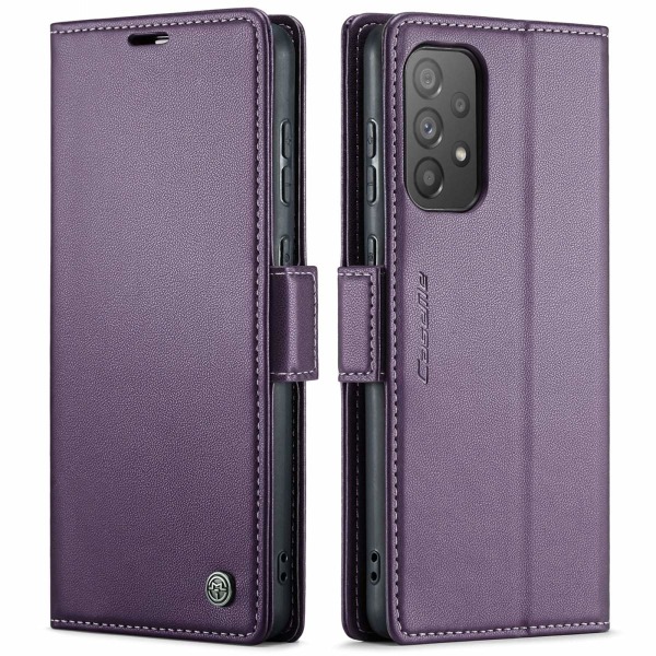 Samsung A53 - Fodral Premium Läder RFID Skyddat CaseMe® Lila Purple Samsung Galaxy A53