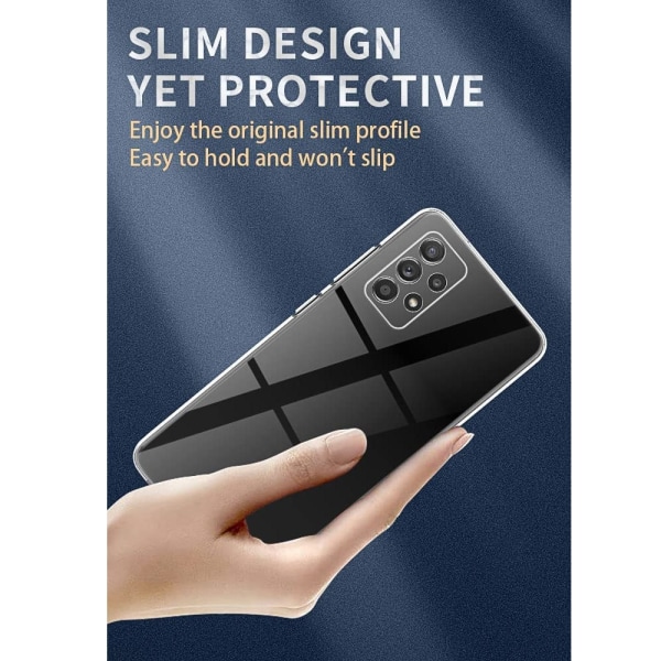 Samsung A52/A52s - Stöttåligt Transparent Silikon Skal Solid® Ka