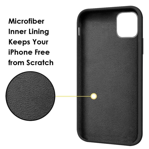 Stötdämpande silikon skal Ringhållare Nordic® Svart iPhone 13/13 Black iPhone 13 Pro