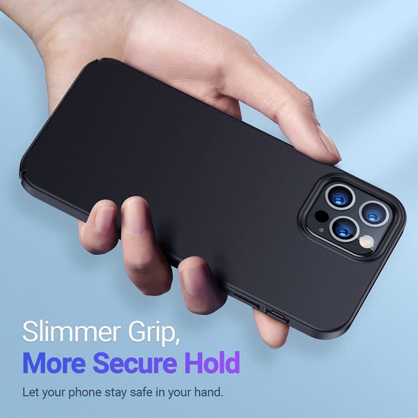 Ultratunt Slim Fit Gummibelagt Skal Nordic® Svart iPhone 13/13 P Black iP 13 Pro