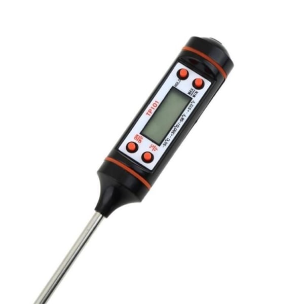 Digital Stektermometer / Baktermometer LCD Display Black