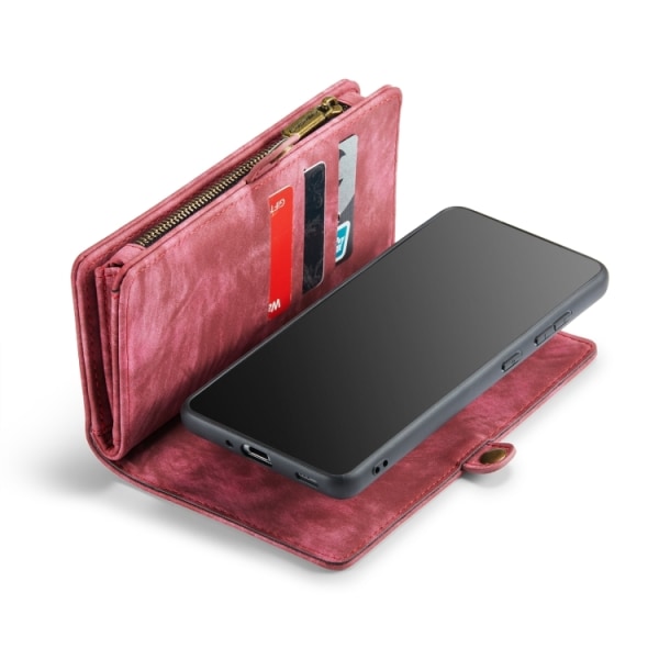 Samsung S20 FE - CaseMe® 2in1 Magnet Plånboksfodral Röd