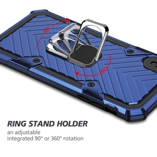 iPhone X/XS - Stöttåligt Hybrid Ring Skal Nordic® Blå Blue iPhone x/xs