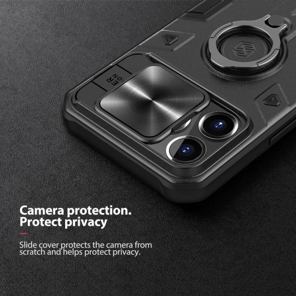 iPhone 13 Pro Max - Nillkin® Armor CamShield Skal Svart Black