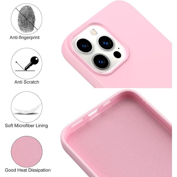 iPhone 11 - Gummibelagt Stöttåligt Silikon Skal Rosa Pink