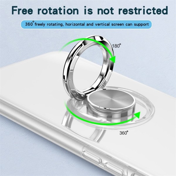 Stötdämpande Transparent Silikon Skal Ringhållare Nordic® iPhone Transparent iPhone 7/8/SE