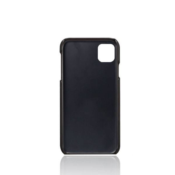 iPhone 11 - Läderskal med två kortfack Svart Black iPhone 13 Pro Max