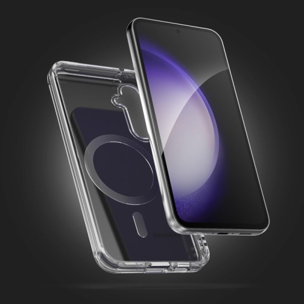 Samsung S24 - Magsafe Stötdämpande Silikon skal Transparent Transparent
