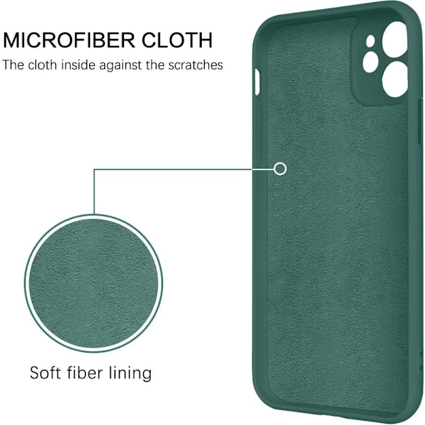 iPhone 11 - Välj Färg Silikonskal Stötdämpande med Ringhållare Transparent Transparent
