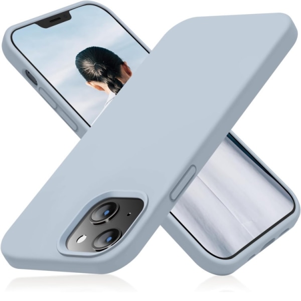 iPhone 14 - Gummibelagt Silikon Skal Skin Pro® Ljus Blå Blue