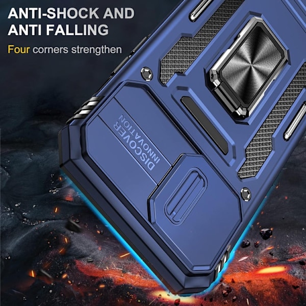 iPhone 13 Pro Max - Skal CamShield / Kameraskydd Stöttåligt Blå Apple iPhone 13 Pro Max