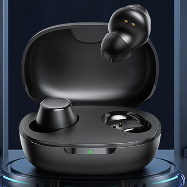 Trådlösa hörlurar Bluetooth 5.3 hörlurar med case med mikrofonvolymkontroll Sporthörlurar