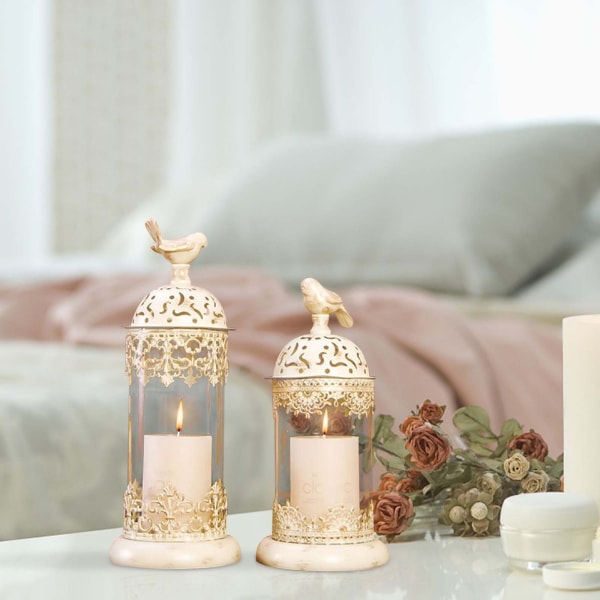 Marocko Europeiska Ljusstake Hushålls romantiska Bröllopsbord Candlelight Avtagbar middagsljusstake C