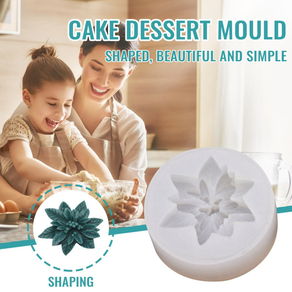 Gör-det-själv baka blomma tårta Dessert doftljus silikontillbehör