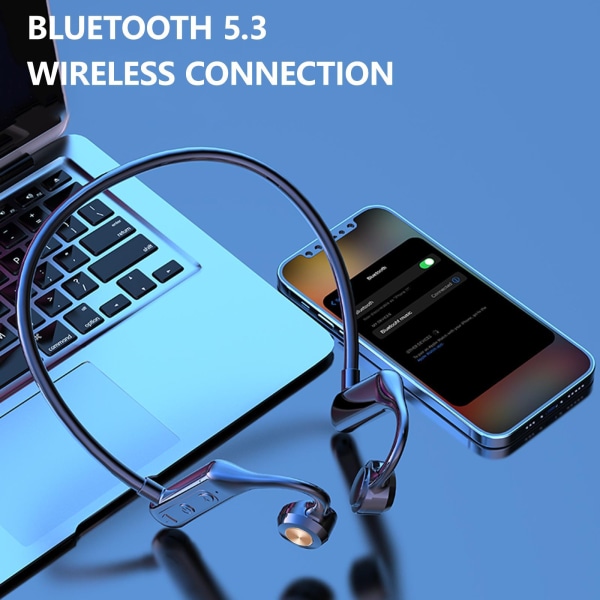 Trådlöst Bluetooth 5.3 Headset Benledningshörlurar Sporthörlurar