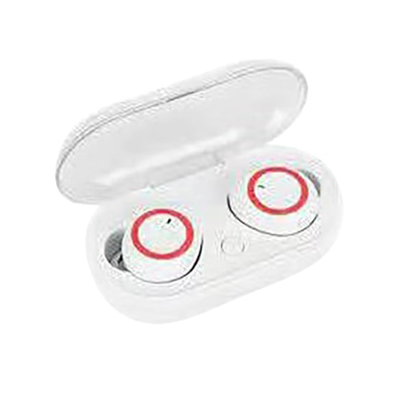 Y50 Bluetooth öronsnäckor Mini Portable Wireless Headset vit röd