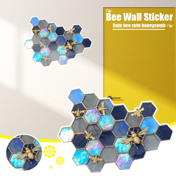 Tapet Rum Design Solros Bee Väggdekal PVC Självhäftande väggdekaler kan tas bort B